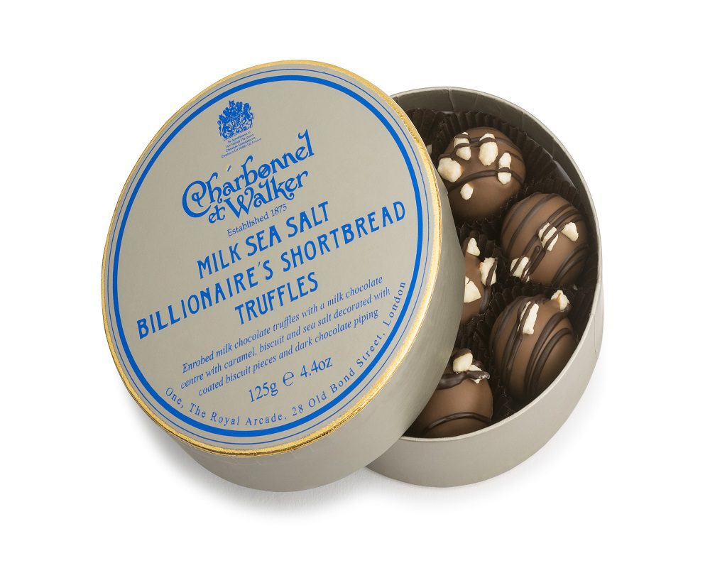 Milk Sea Salt Billionaires Shortbread Truffles 125g