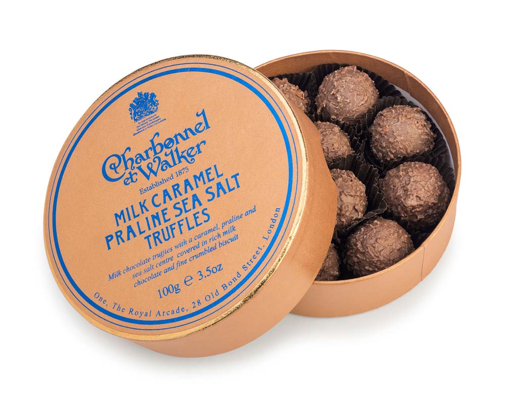 Milk Caramel Praline Sea Salt Truffles 100g