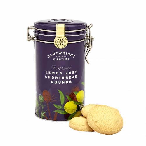 C&B Lemon Zest Shortbread Rounds Tin 200g