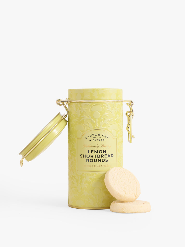 C&B Lemon Shortbread Rounds in Tin