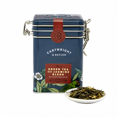 C&B Green Tea With Jasmine Blend Loose Leaf Tea Caddy 70g