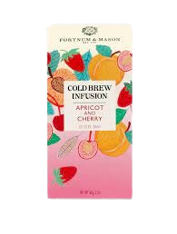 Fortnum & Mason Apricot & Cherry Cold Brew Infusion, 20 Silky Tea Bags, 60g