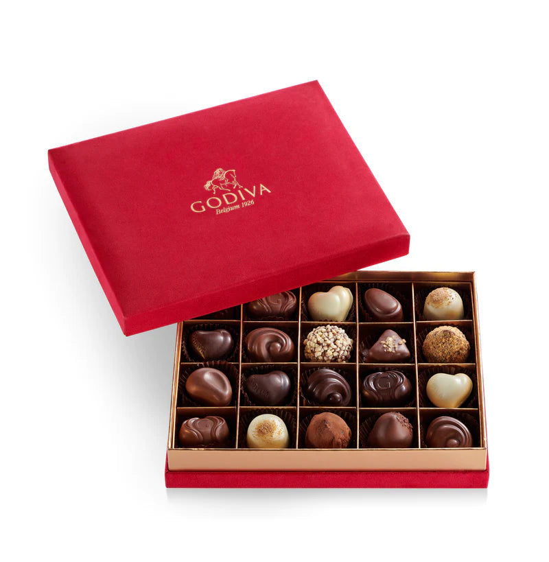 Godiva Velvet Box 20 Pieces Chocolates