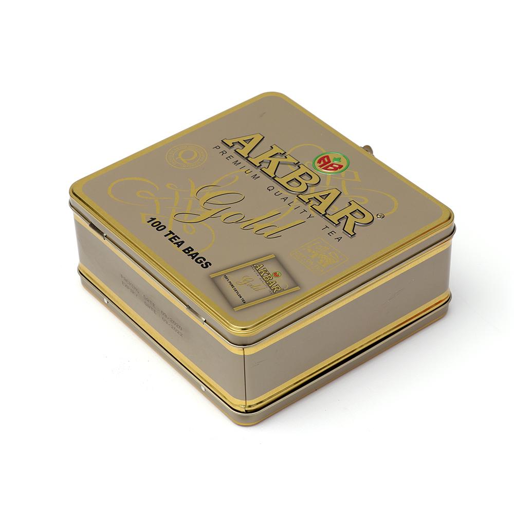 Akbar Ceylon Teabags Gold Tin 100x2g