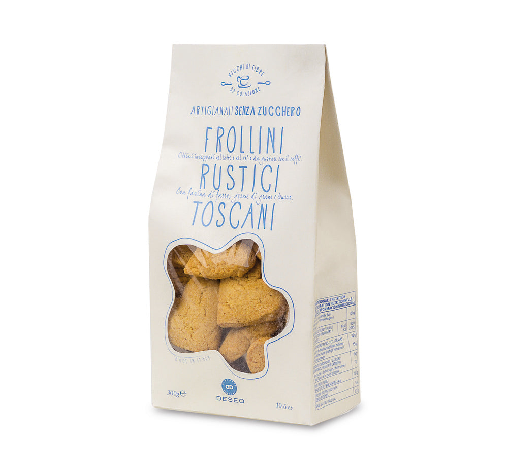 Deseo Rustic Pure Butter Shortbread Sugar Free 300g