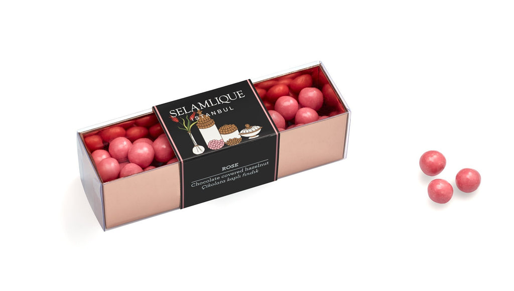 Selamlique Chocolate Covered Hazelnuts Rose 200g