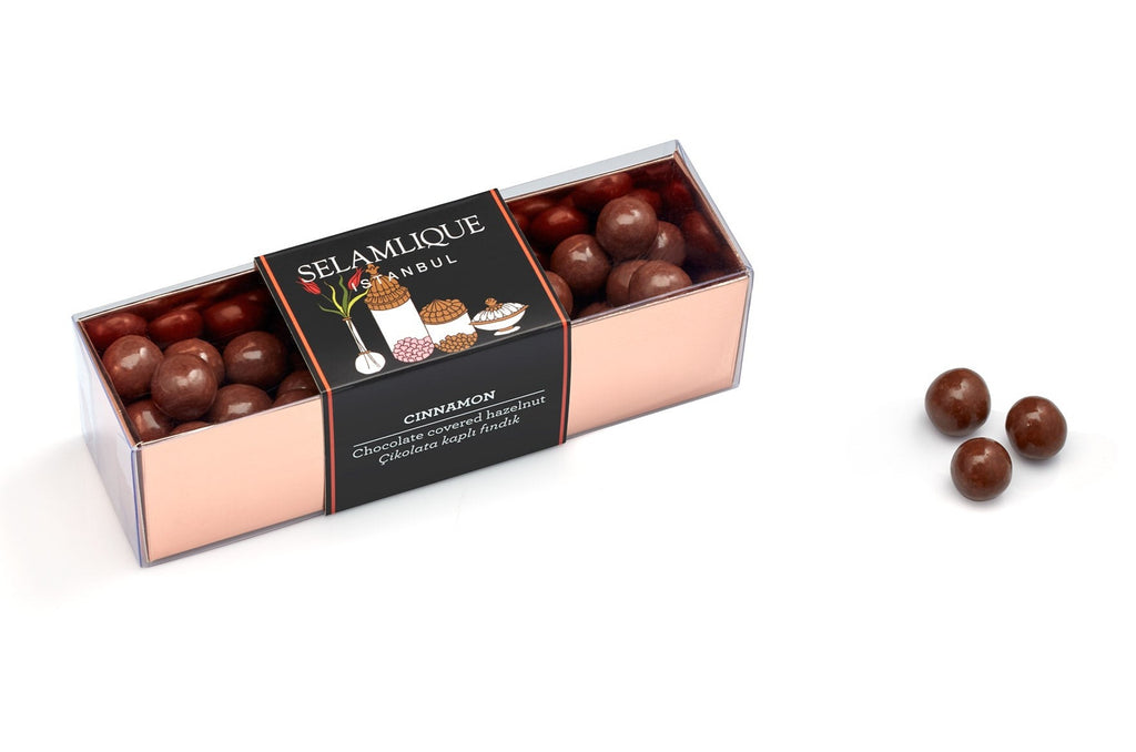 Selamlique Chocolate Covered Hazelnuts Cinnamon 200g